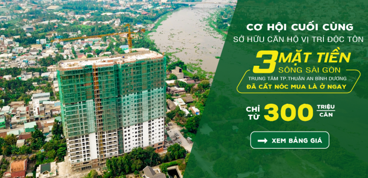 Cơ hội cuối cùng sở hữu căn hộ view sông Sài Gòn chỉ từ 300 triệu/căn